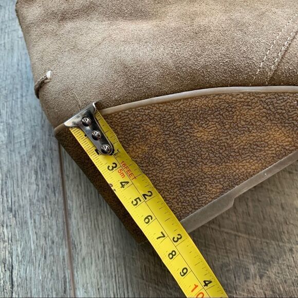 Sperry Celeste Prow Tan Taupe Wedge Heel Booties Size 10 - Picture 8 of 11